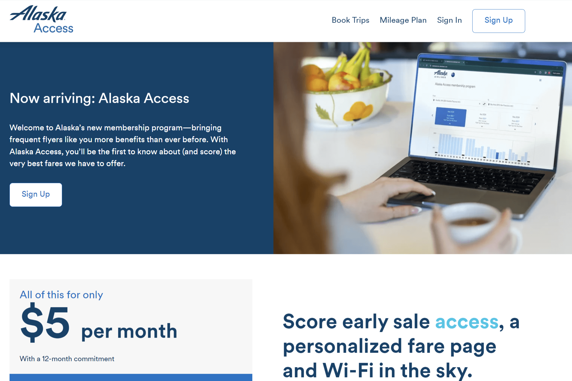 Alaska Airlines launches subscription service